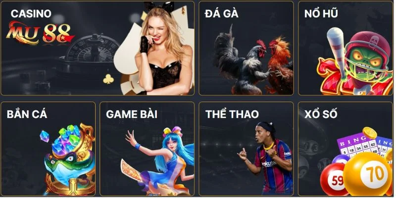 Game Mu88 2 Kho game bạc tỷ của nhà cái Mu88 chinh phục hội viên.