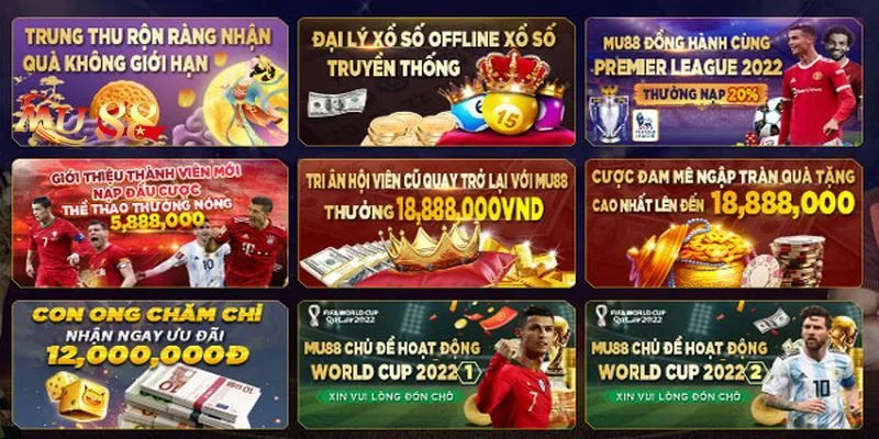Khuyến Mãi Mu88 2 Kho khuyến mãi đỉnh nóc chỉ có tại Mu88.