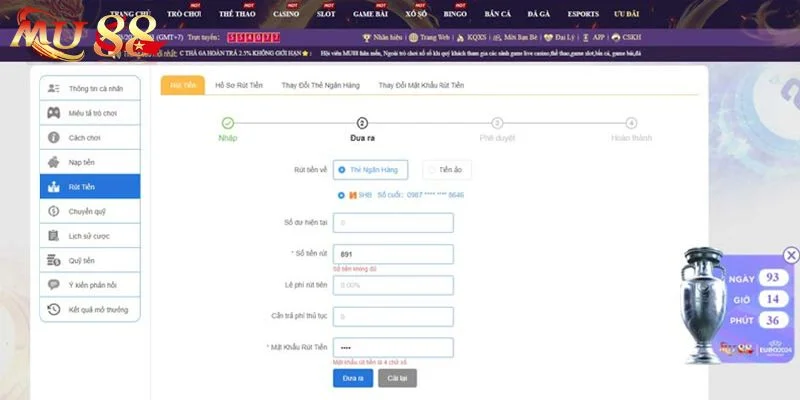 Mu88 - Link Vào Mu88 Com Chính Thức Uy Tín Nhất 2025 11 Các thao tác rút tiền tại Mu88 được thực hiện nhanh gọn, dễ hiểu.