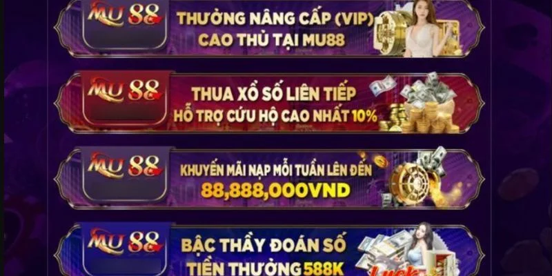 Mu88 - Link Vào Mu88 Com Chính Thức Uy Tín Nhất 2025 4 Kho ưu đãi cực khủng chỉ có tại nhà cái Mu88.